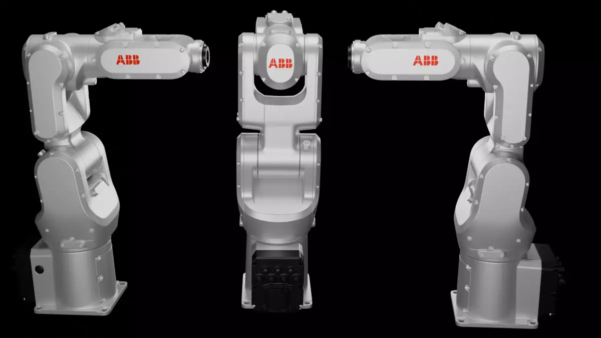 ABB IRB 1100 Industrial Robotic Arm 3D Model High Detail 3D model