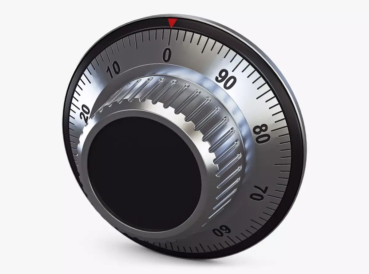 Rotation Mechanical Code Disk Lock v 2 3D model