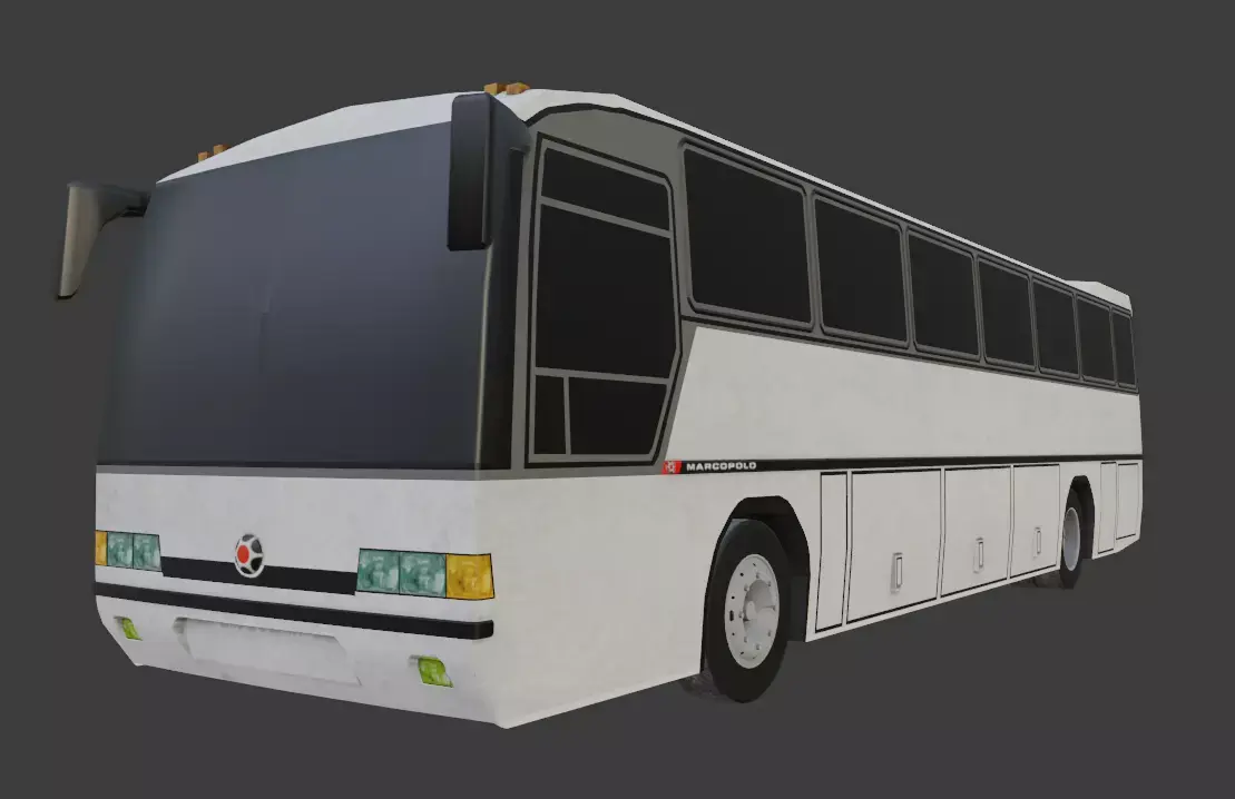 Marcopolo Viaggo GV 1000 Low-poly 3D model