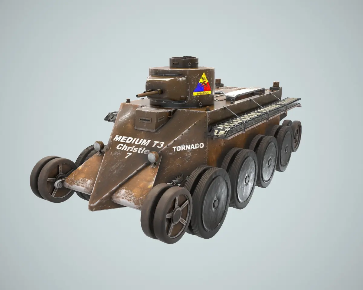 Tank Christie T-3 M1931 3D model