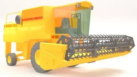 combine toy harvester 3D model