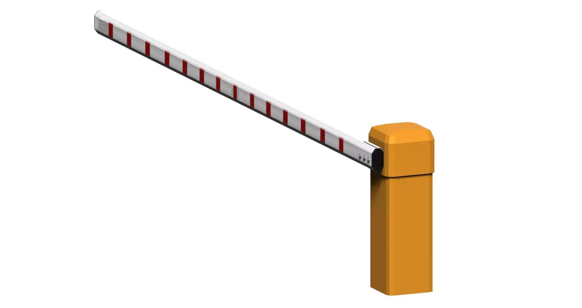 Indora boom barrier Low-poly 3D model