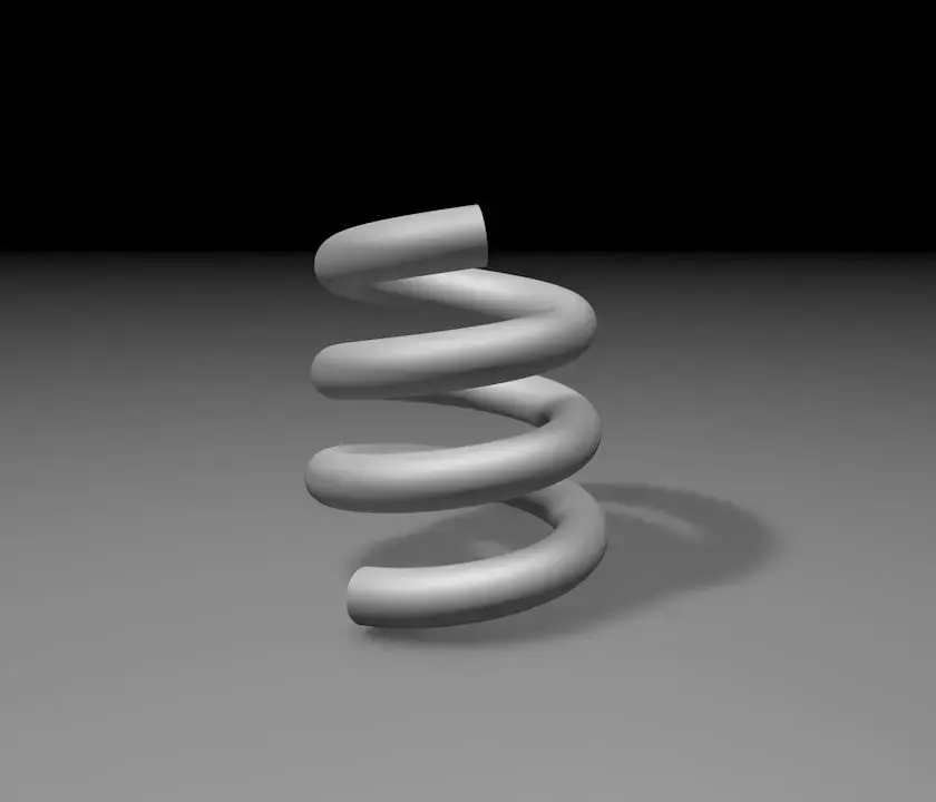 Resorte spiral spring Free 3D model