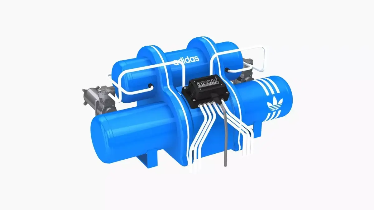 Airlift Performance air suspension kit A Low-poly 3D model