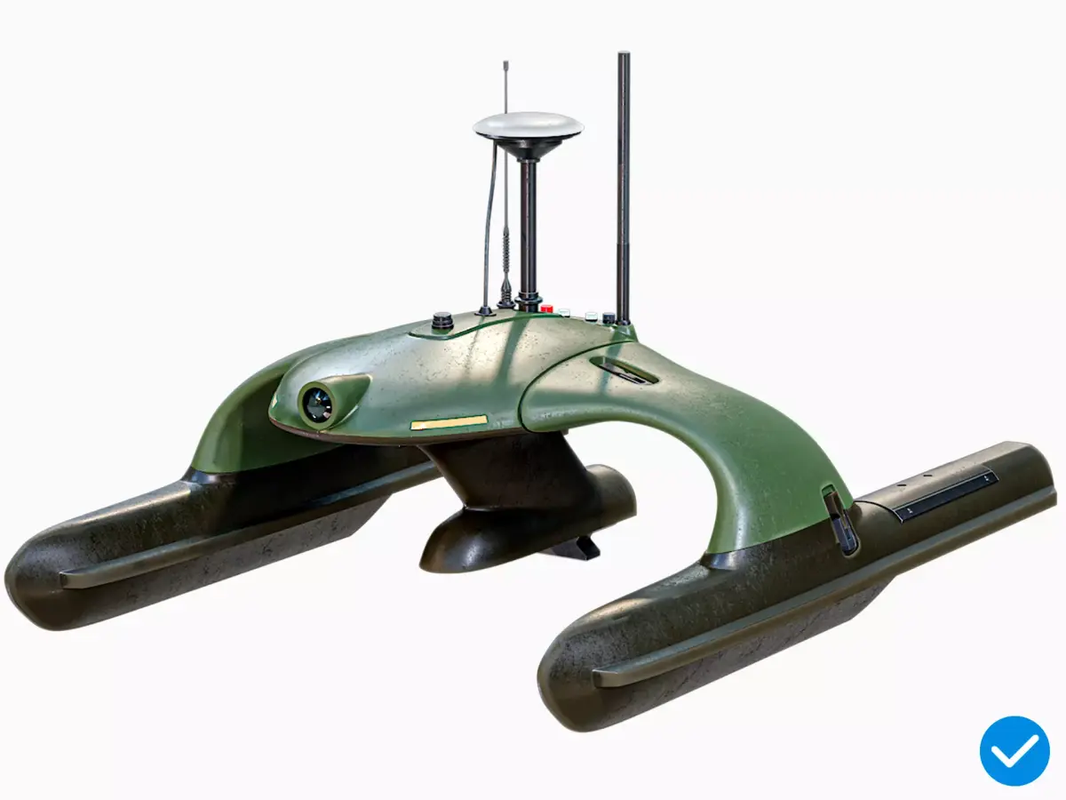 USV Sonobot 5 Surface Drone Military PBR Low-poly 3D model