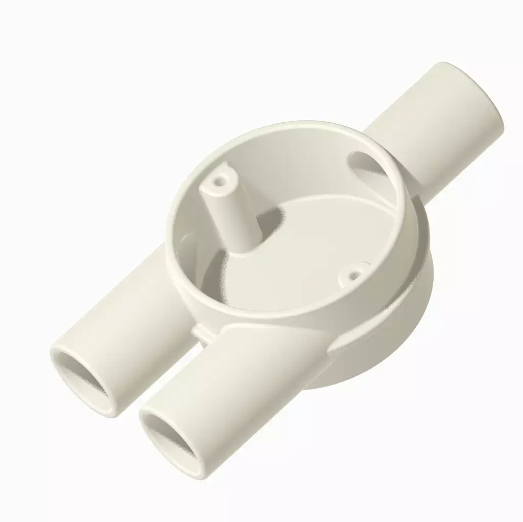 Three Way Junction Box 3D print model