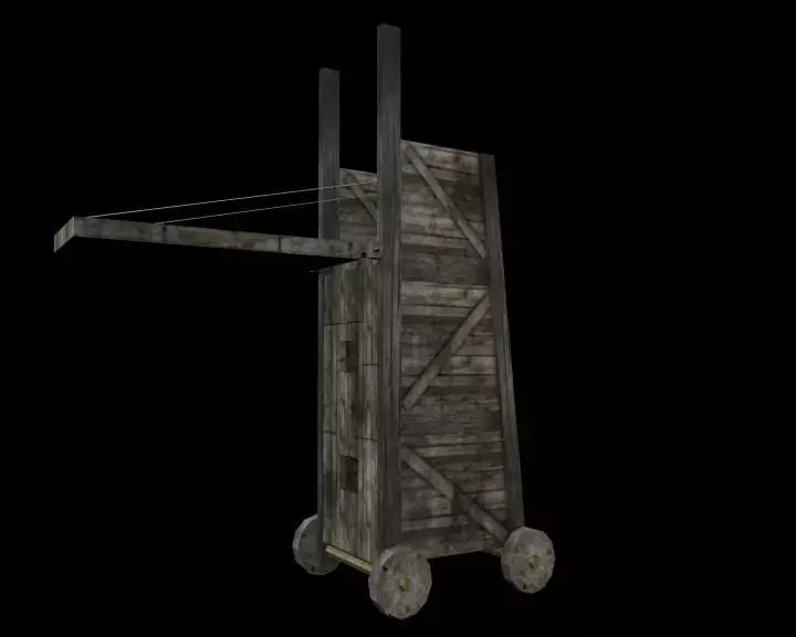 Siege Tower Low-poly 3D model buy