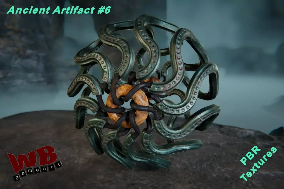 Ancient Artifact 6 Low-poly 3D model