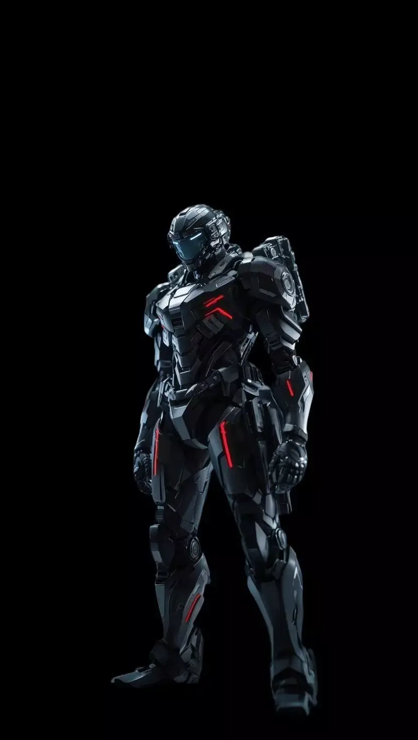 4K futuristic concept sci-fi design mecha man 3D model