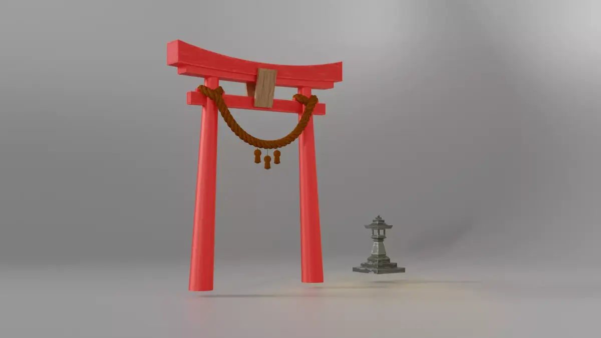 Torii Gate 3D model