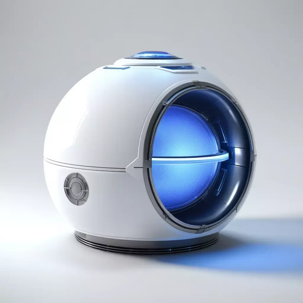Futuristic SciFi Holographic Display Orb 3D model
