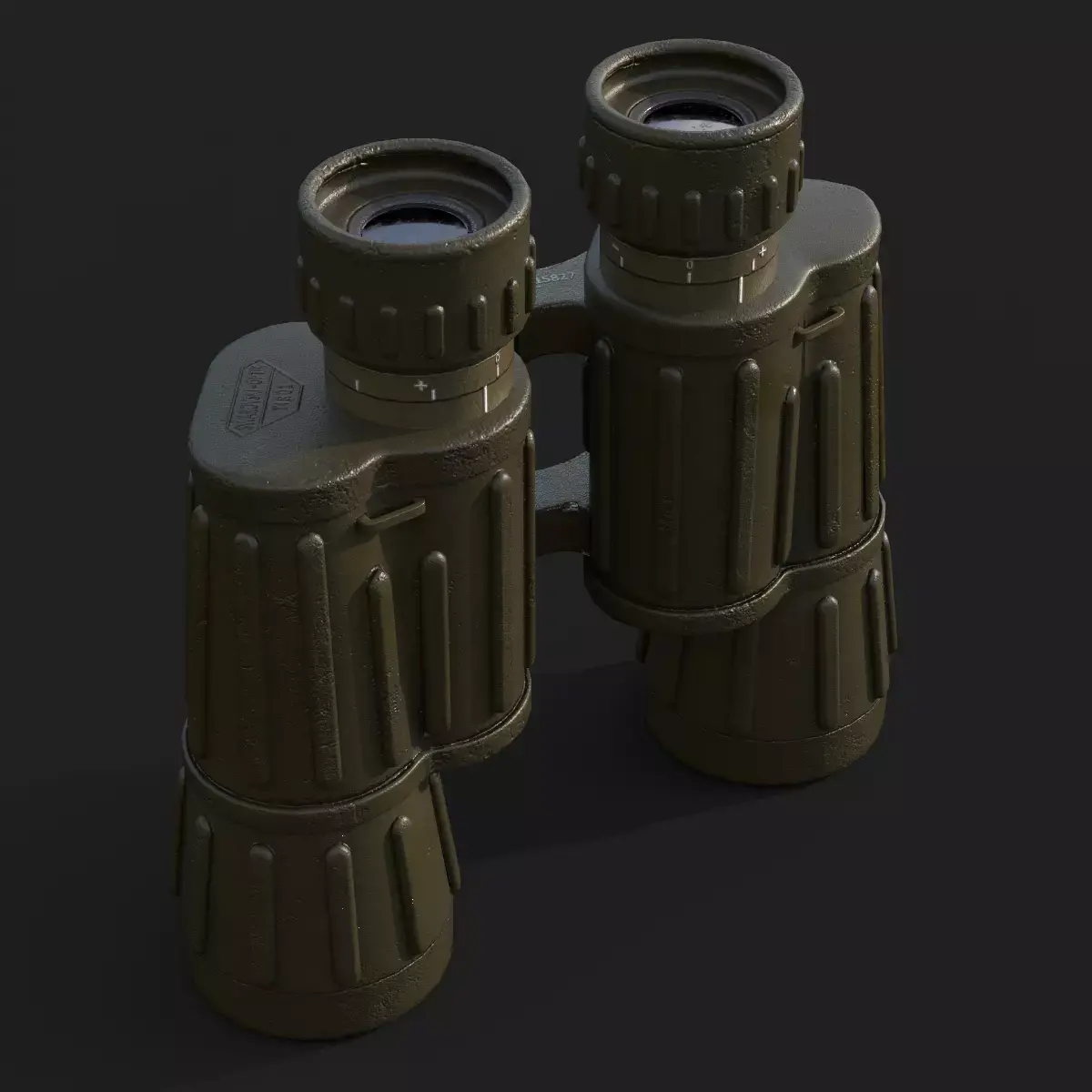 Swarovski 7x42 Binocular Low-poly 3D model