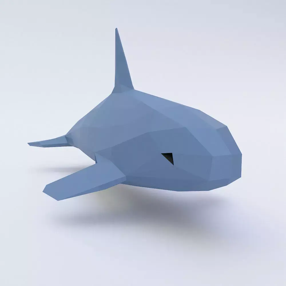 Whale fish 3d model  Low-poly 3D model