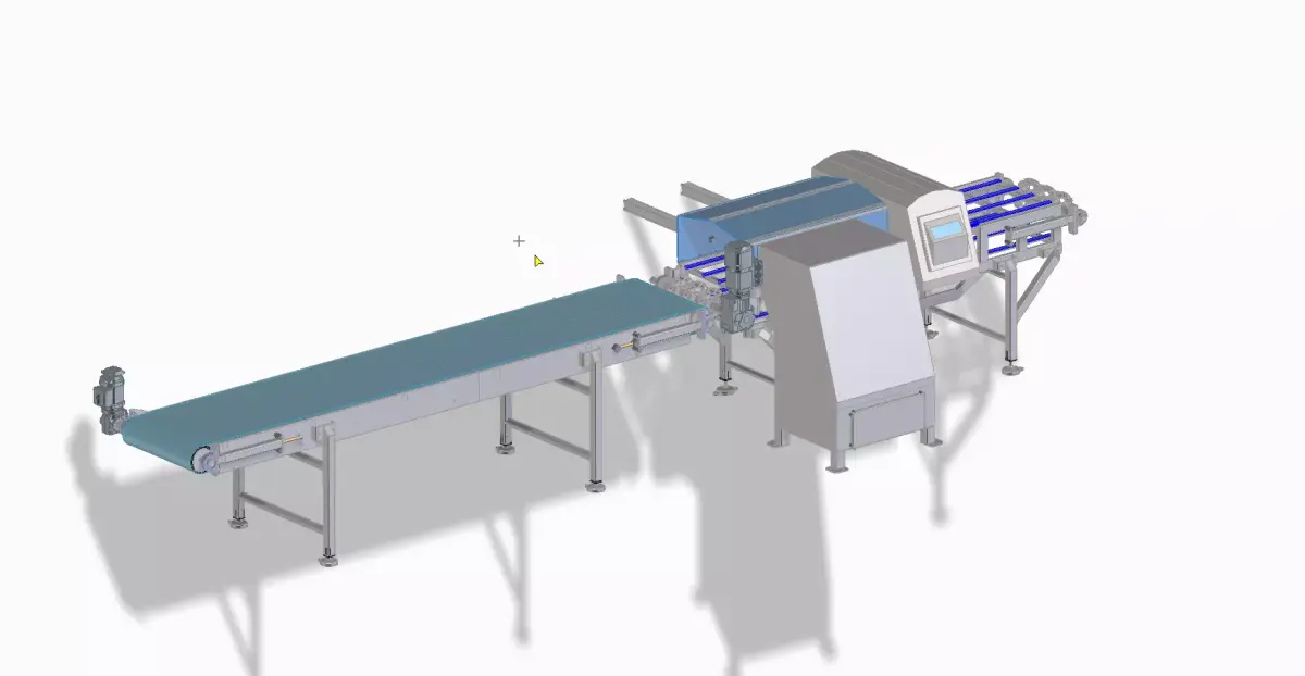Magnet detection conveyor  3D model