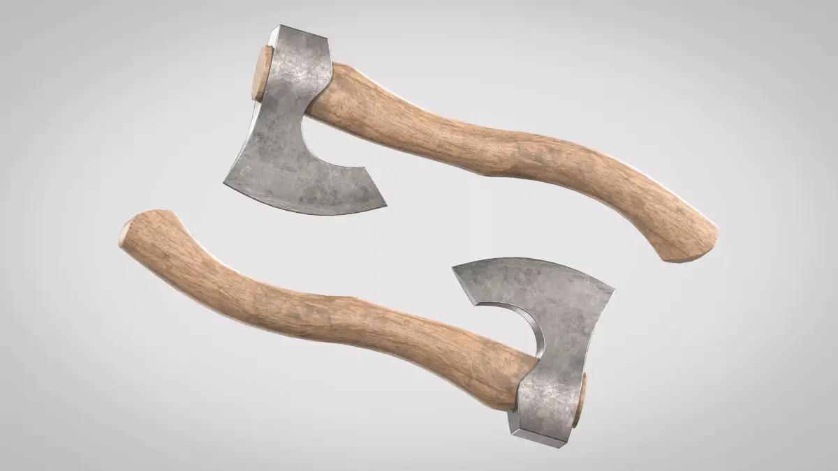 Camping Axe Low-poly 3D model buy