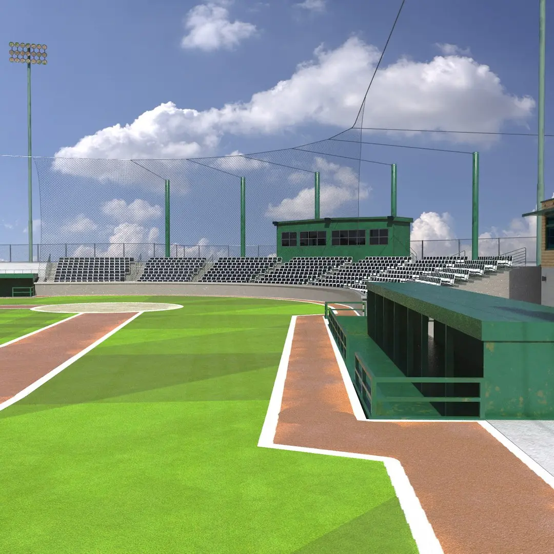 University Baseball Stadium 3D model