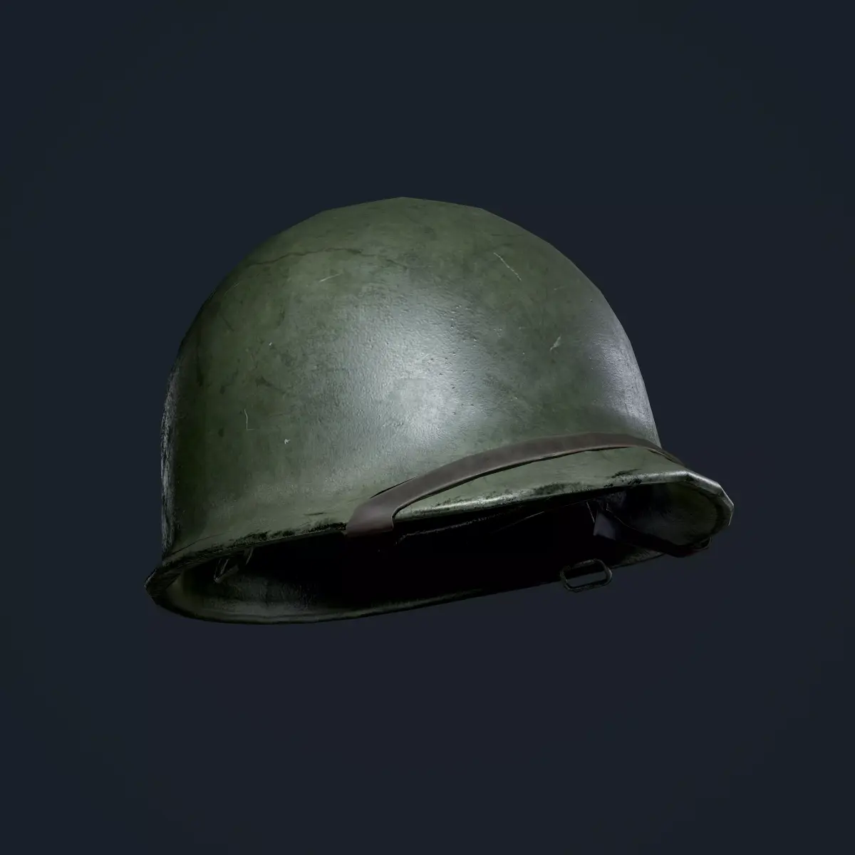 WW2 American Military Helmet Game Ready Low-poly 3D model