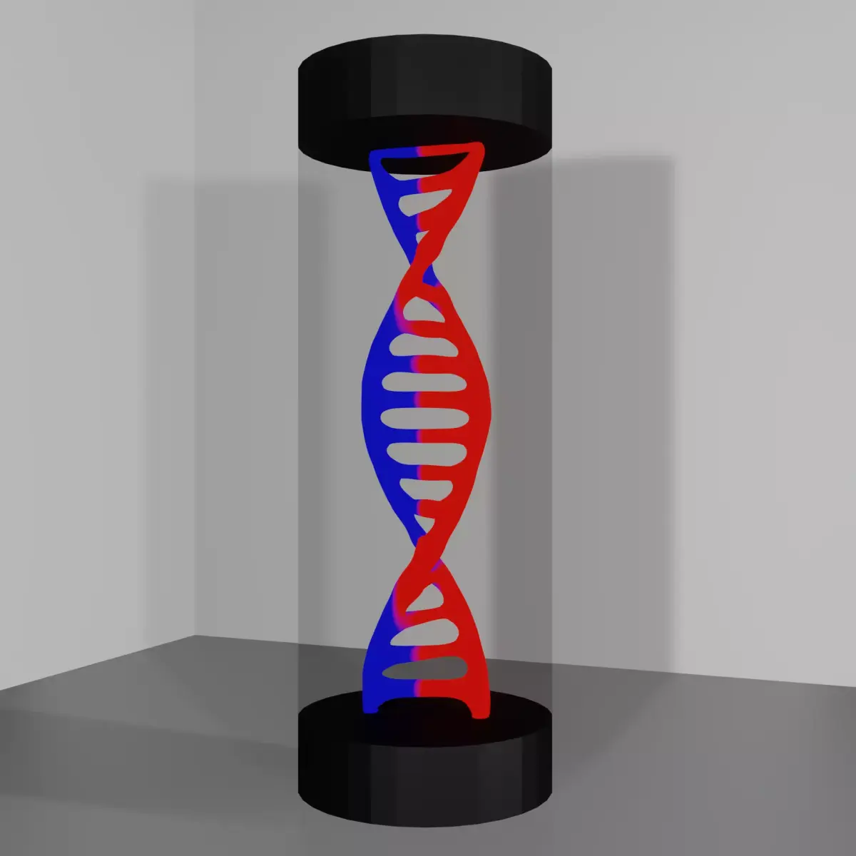 DNA Vial Sci-Fi Container Low-poly 3D model