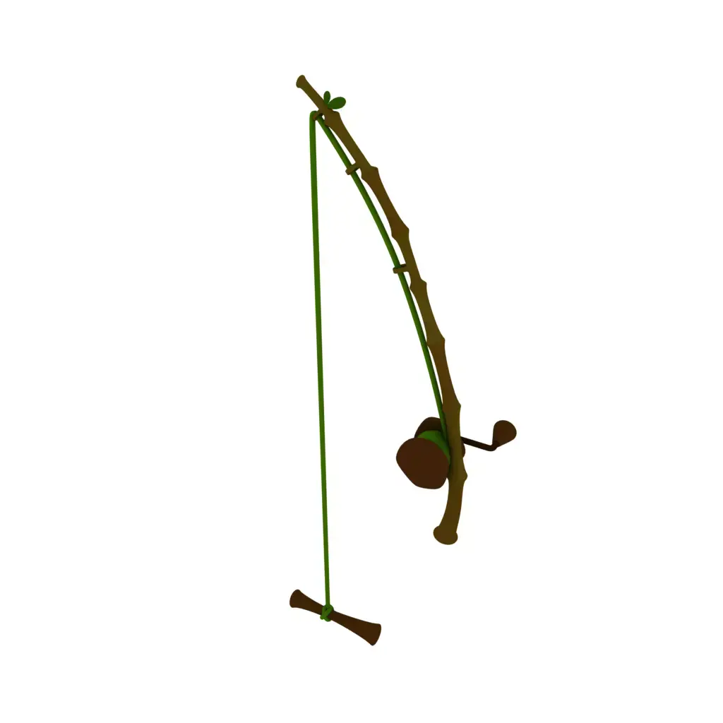 Fishing rod 3D model get