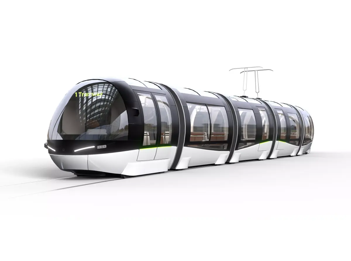 Tramway Futuristic Panoramic 3D model