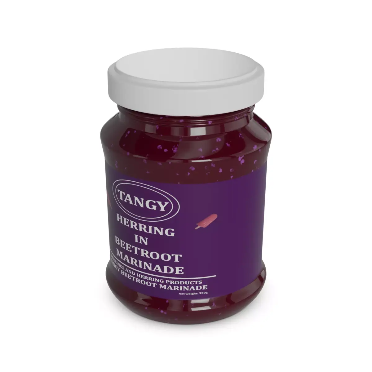 Herrings and herring products Herring in Beetroot Marinade 3D model