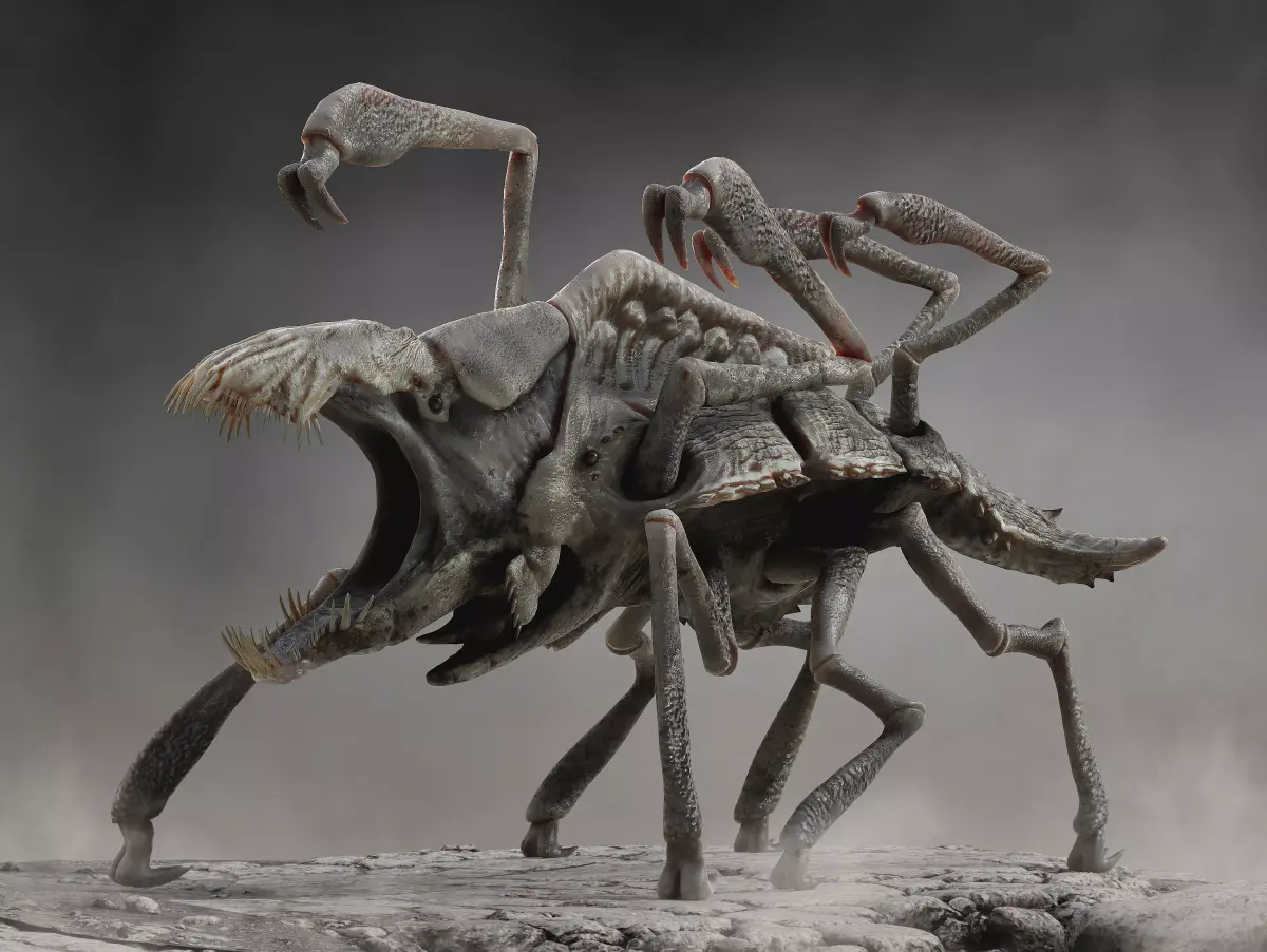 Clovefield parasite Low-poly 3D model