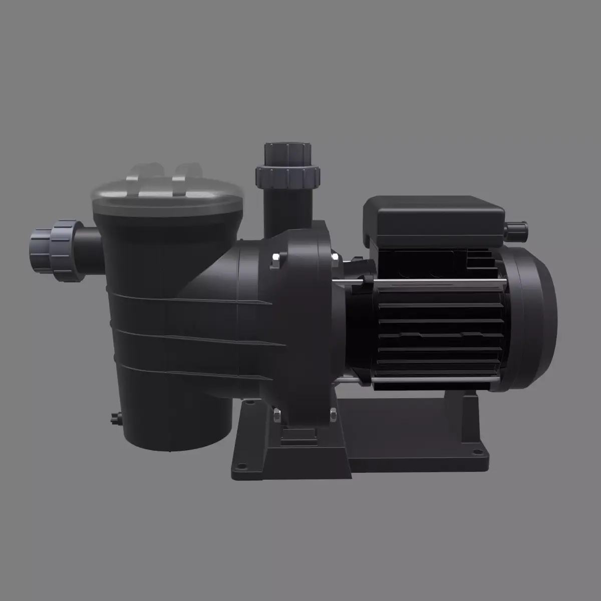 Pool pump Low-poly 3D model