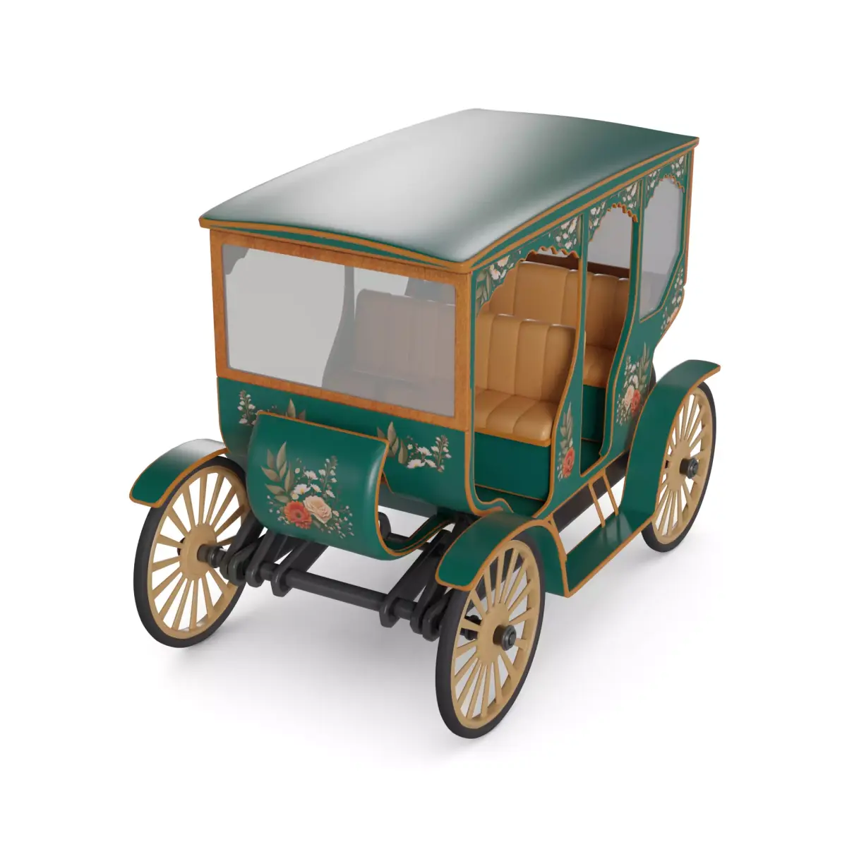 Double Bench Quadracycle 3D model get