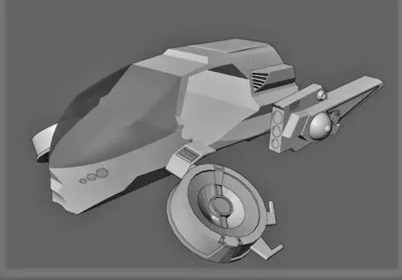 Flying car R187 aka futurecar 3D model