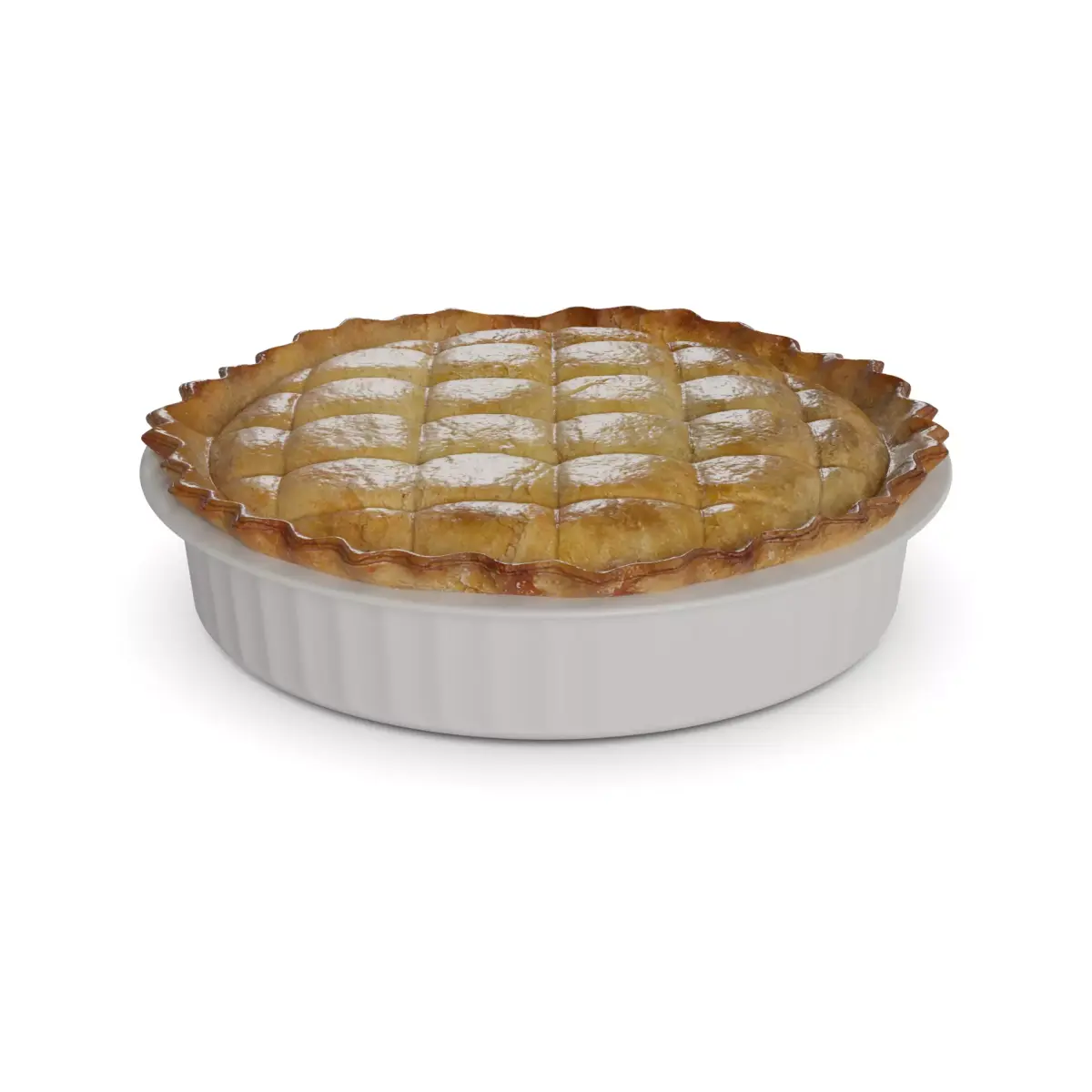 Pasties dumplings and pizzas Chicken and Mushroom Pie 3D model
