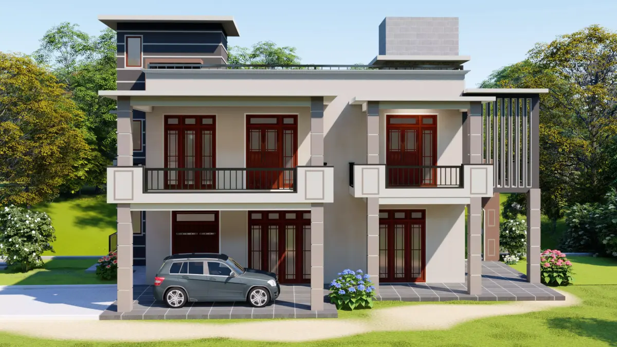 Private House Low-poly 3D model purchase