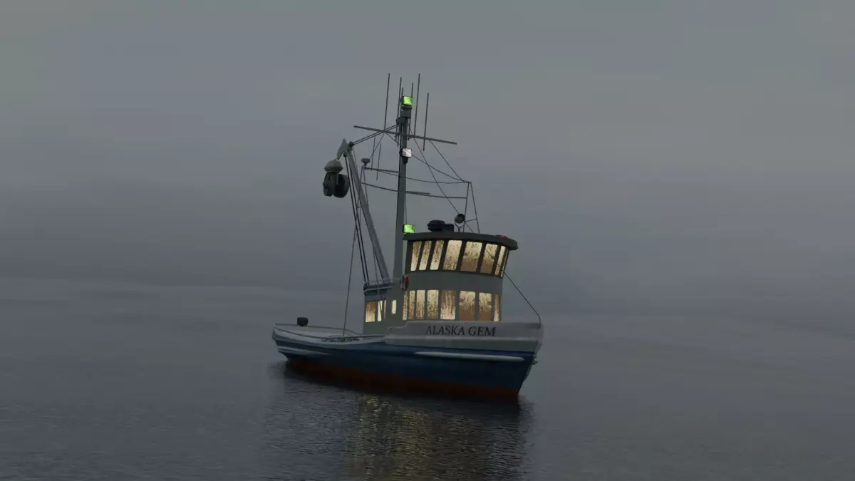 Fishing boat Alaska Gem Seiner Low-poly 3D model