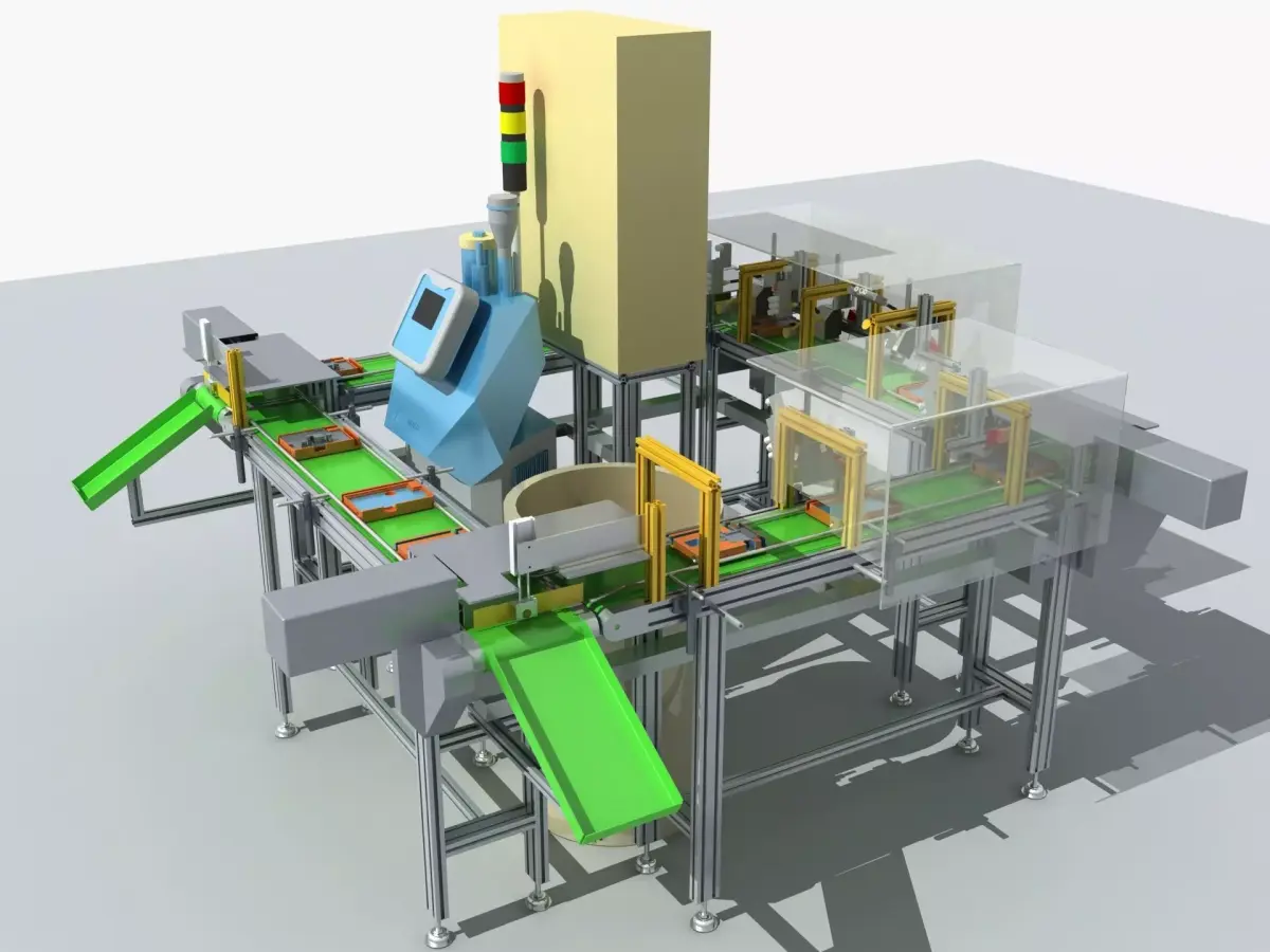 Industrial Equipment 7-Automatic Production Line  3D model