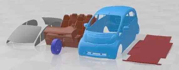 Mitsubishi i MiEV 2012 Printable Car 3D print model