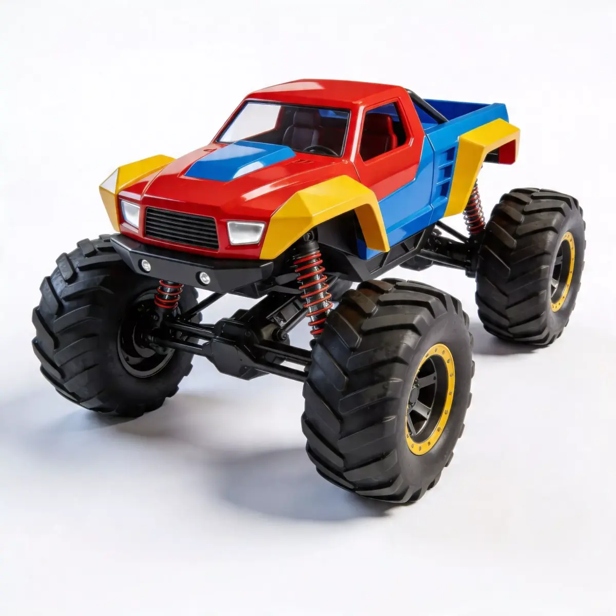 Stylized Racing Monster Truck 3D Model Low-poly 3D model