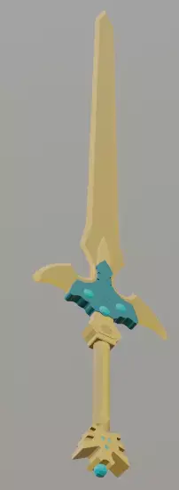 Excalibur from ALO SAO Free low-poly 3D model