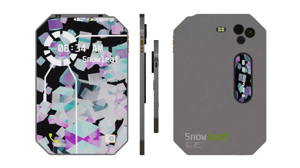 Android sci-fi tablet  Low-poly 3D model