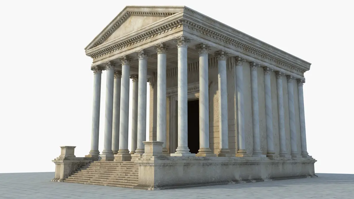 Ancient Greek Temple 2 3D model