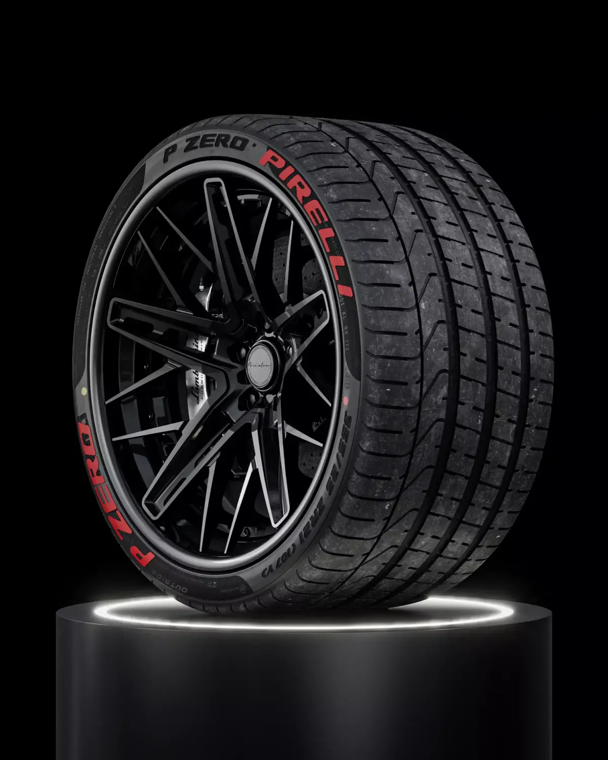 Pirelli P ZERO 355 25 ZR21 107Y Lambo Rear 3D model