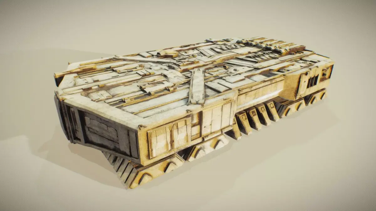 dune harvester mod 1 3D model