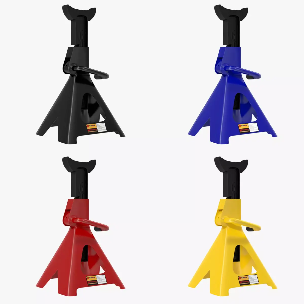 Jack Stand Collection 3D Model Pack