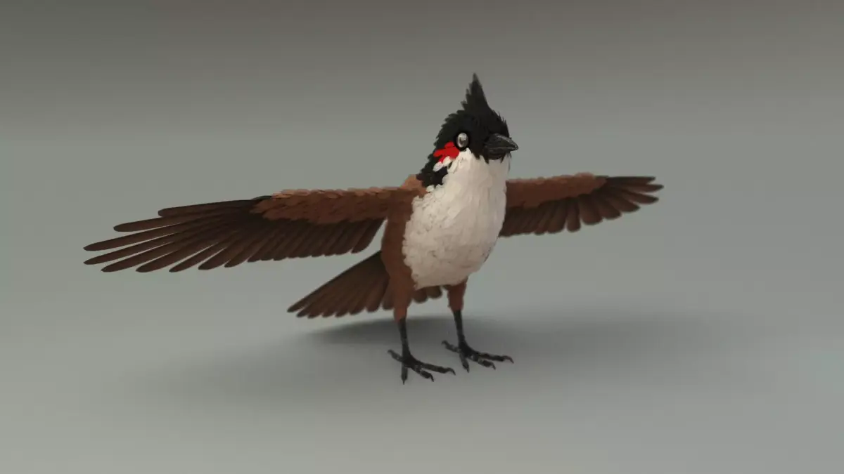 Bird bird sparrows binding model 3D model