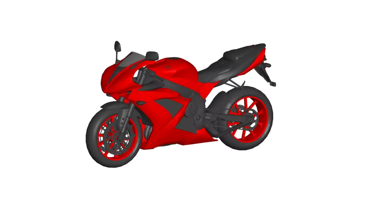 Yamaha hawk YZF-R1 3D model