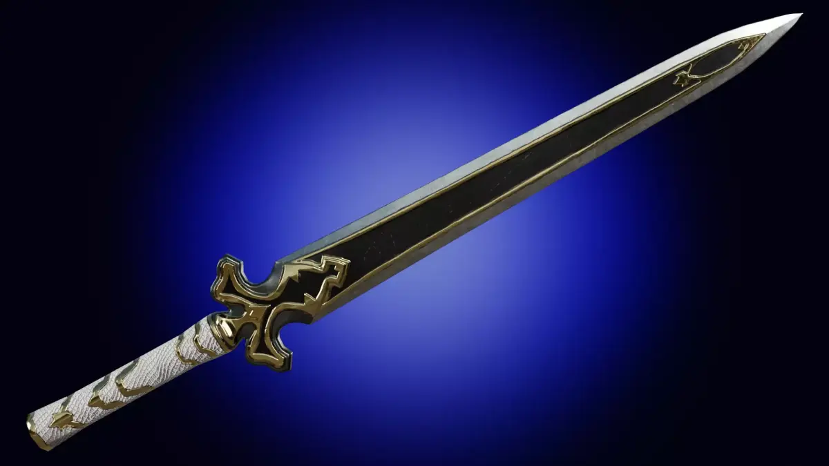 Weapon fantasy anime longsword sword  Low-poly 3D model