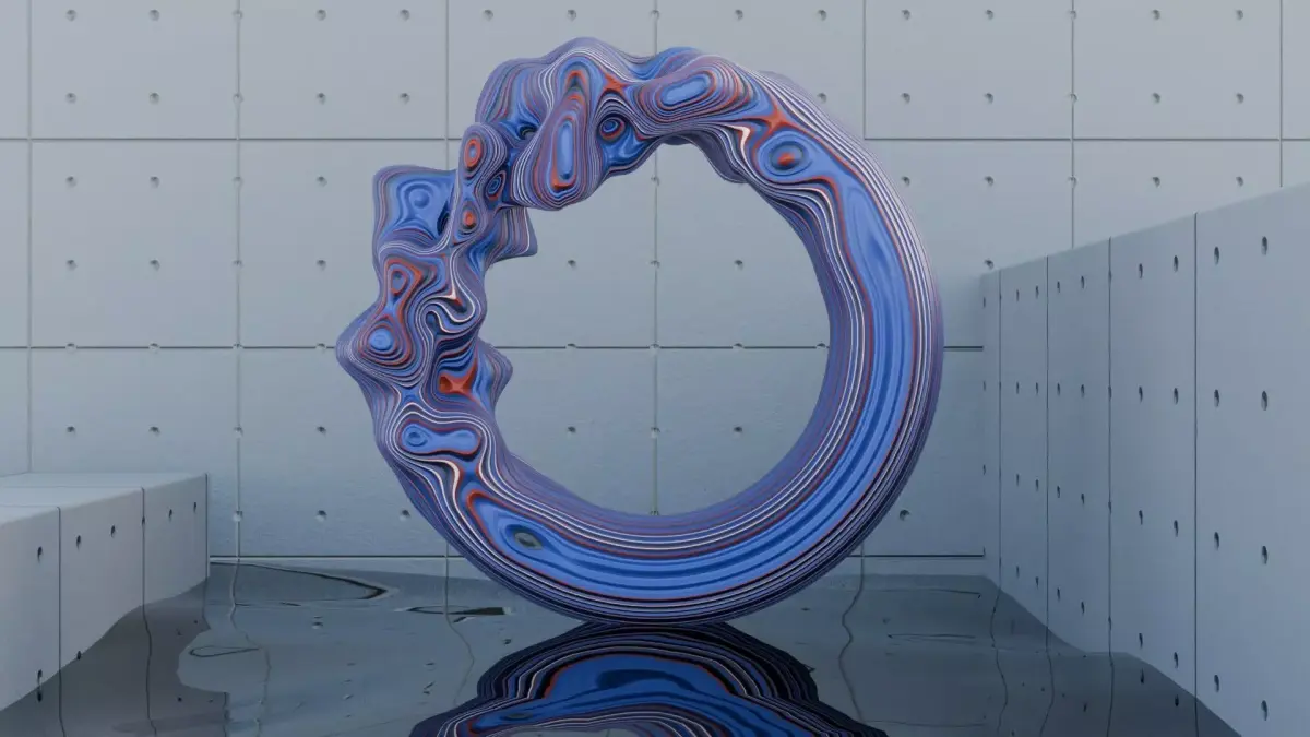 Abstract Kinetic Torus - Morphing 3D Sculpture 3D model