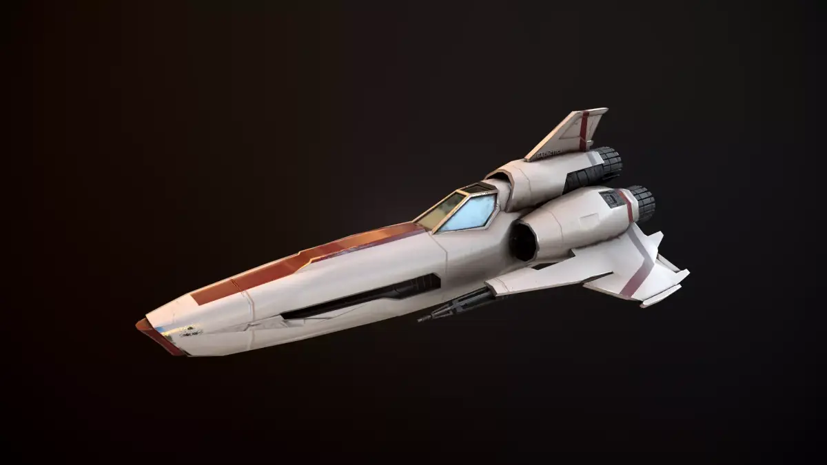 Battlestar Galactica Viper Mk II  Low-poly 3D model