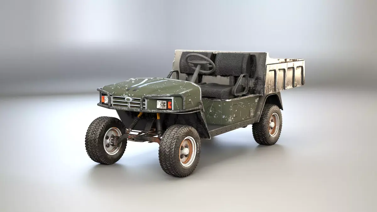 UTV Farm Cart - Used 3D model