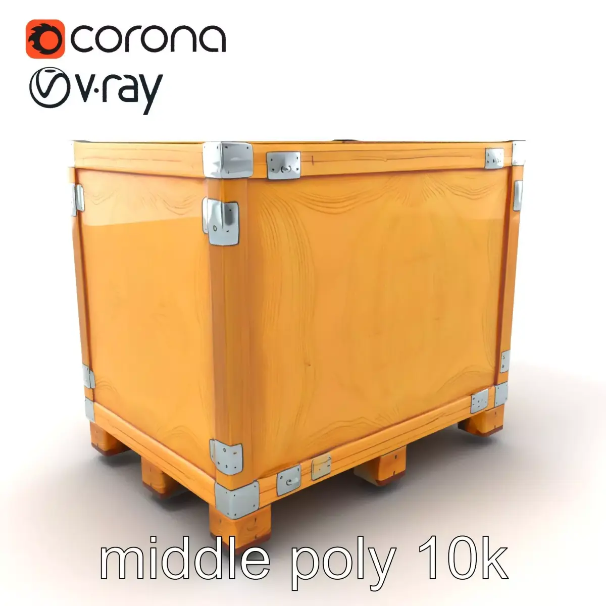 Heavy-duty Furniture Transport Crate model pack Low-poly 3D model