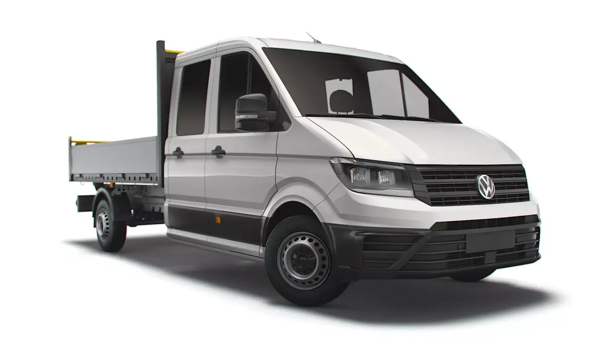 VW Crafter Double Cab Tipper 2021 3D model