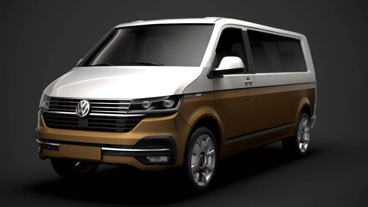 VW Caravelle LWB T 6 1 2020 3D model